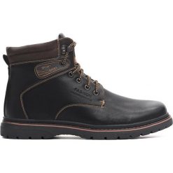 Czarne Trapery Message Man. Buty zimowe męskie marki Born2be. Za 159.99 zł.