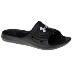 Klapki Under Armour Locker Iv Sl 3023758-001 czarne. Czarne klapki i japonki męskie bez wzorów. Za 126.61 zł.