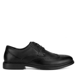 Półbuty Sergio Bardi. Czarne eleganckie półbuty męskie Sergio Bardi, wizytowe, bez obcasa, bez zapięcia. Za 159.99 zł.
