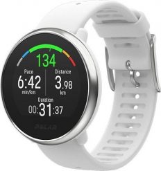 Zegarek sportowy Polar Ignite M/L Biały (90071067). Białe zegarki sportowe Polar. Za 986.23 zł.