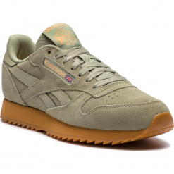 Buty Reebok - Cl Leather Mu CN3873 Manilla Light/Orange Ice. Zielone buty sportowe na co dzień męskie Reebok, z materiału, eleganckie. W wyprzedaży za 299.00 zł.