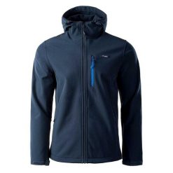 Męska Kurtka Soft Shell Iver. Niebieskie kurtki softshell męskie ELBRUS, m, bez wzorów, z softshellu, bez kaptura, trekkingowe. Za 244.99 zł.