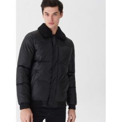 Pikowana kurtka z eco skóry - Czarny. Kurtki męskie marki House. W wyprzedaży za 149.99 zł.