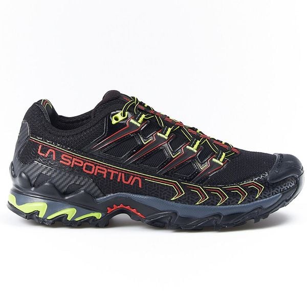 Buty La Sportiva Ultra Raptor II Trail Running czarne. Czarne buty do biegania męskie La Sportiva, bez wzorów, bez zapięcia, trekkingowe. W wyprzedaży za 646.20 zł.