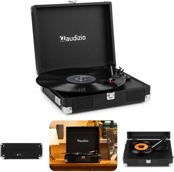 Gramofon w walizce RP111BK Audizio czarny one size. Czarne gramofony Audizio. Za 199.00 zł.