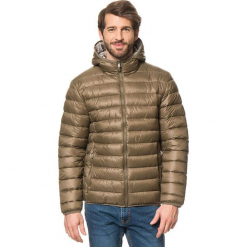 Kurtka zimowa w kolorze khaki. Brązowe kurtki męskie CMP Men, na zimę, z materiału. W wyprzedaży za 204.95 zł.