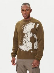 G-Star Raw Sweter Sprayed 89 D27772-D488 Zielony Relaxed Fit. Zielone kardigany męskie G-Star Raw, m, bez wzorów, z bawełny, bez ramiączek. Za 419.99 zł.