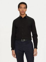 Calvin Klein Koszula K10K112743 Czarny Extra Slim Fit. Czarne koszule męskie Calvin Klein, m, bez wzorów, z bawełny, bez kołnierzyka, bez ramiączek. Za 189.99 zł.