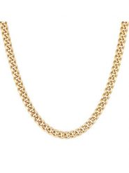 ICED STUFF Łańcuszek Miami Cuban Link Złoty. Żółte biżuteria dla mężczyzn ICED STUFF, z tworzywa sztucznego, metalowe. Za 179.99 zł.