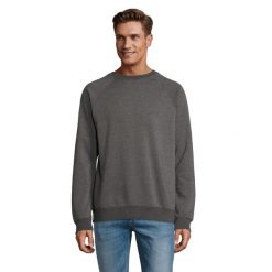Bluza Unisex Space Melange Dla Dorosłych. Brązowe bluzy nierozpinane męskie SOL'S, l, bez wzorów, bez ramiączek, bez kaptura. Za 117.99 zł.