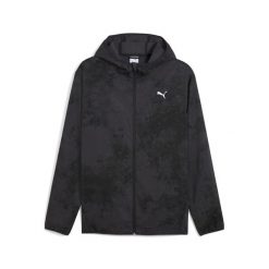 Męska kurtka TAD ESSENTIALS AOP PUMA Black Q3. Czarne kurtki treningowe męskie Puma, m, bez wzorów, bez kaptura, do biegania. Za 289.00 zł.