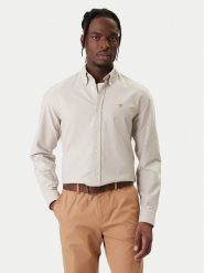 BOSS Koszula H-Liam 50555966 Beżowy Regular Fit. Brązowe koszule męskie Boss, m, bez wzorów, z bawełny, bez kołnierzyka, bez ramiączek. Za 549.99 zł.