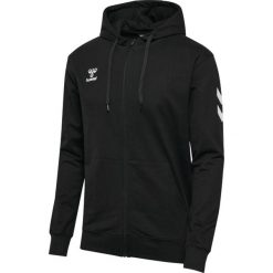 Bluza z kapturem i zamkiem błyskawicznym Hummel GO 2.0. Czarne bluzy rozpinane męskie HUMMEL, m, bez wzorów, bez ramiączek, z kapturem. Za 270.00 zł.