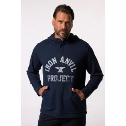Męska Bluza z kapturem Iron Anvil fitness kaptur do rozm. 7 XL. Niebieskie bluzy nierozpinane męskie JAY-PI, m, bez wzorów, z bawełny, casualowe, bez ramiączek, z kapturem. Za 343.99 zł.