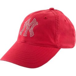 Czapka Unisex z Luksusowej Bawełny NY Diamonds Czerwona. Czerwone czapki męskie New Era, bez wzorów, z bawełny, eleganckie. Za 170.99 zł.