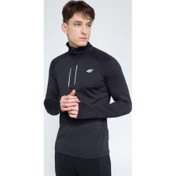 Bluza treningowa męska BLMF002 - ciemny szary melanż. Szare bluzy rozpinane męskie 4f, melanż, z elastanu. W wyprzedaży za 149.99 zł.