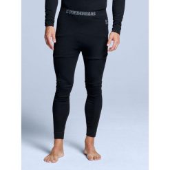 Legginsy termiczne - Męskie - Czarne. Czarne legginsy męskie POEDERBAAS, m, bez wzorów, z materiału, narciarskie. Za 199.42 zł.