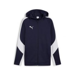 Bluza z kapturem Puma Team Evostripe. Niebieskie bluzy z kapturem męskie Puma, bez wzorów, z dresówki, z kapturem. Za 359.00 zł.
