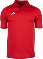 Adidas Koszulka męska adidas Tiro 23 Competition Polo czerwona HI3049 S. Czerwone koszulki polo męskie ADIDAS, m, bez wzorów, bez kołnierzyka, bez ramiączek. Za 124.12 zł.
