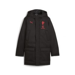Młodzieżowa kurtka treningowa na zimę AC Milan PUMA. Czarna kurtki męskie Puma, na zimę, l, bez wzorów, młodzieżowe, bez ramiączek, bez kaptura. Za 619.00 zł.