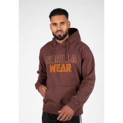Nevada Bluza z kapturem - Brązowy. Brązowe bluzy nierozpinane męskie GORILLA WEAR, m, bez wzorów, z kapturem. Za 389.00 zł.