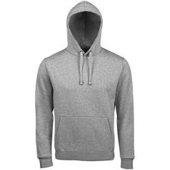 Męska Bluza Z Kapturem Spencer Melange. Szare bluzy nierozpinane męskie SOL'S, m, bez wzorów, z kapturem. Za 133.99 zł.