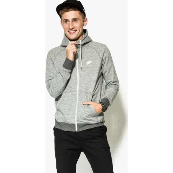 Nike Bluza M Nsw Legacy Hoodie Fz Ft , szary, rozmiar XL. Szare bluzy z kapturem męskie Nike, m, bez wzorów, z bawełny. W wyprzedaży za 239.99 zł.
