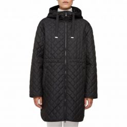 Kurtka GEOX W ASHEELY Czarny. Czarne kurtki męskie Geox, bez wzorów, z tkaniny, bez ramiączek, bez kaptura. Za 511.99 zł.