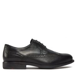 Półbuty Lloyd. Czarne eleganckie półbuty męskie Lloyd, wizytowe, bez obcasa, bez zapięcia. Za 489.99 zł.