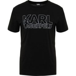 KARL LAGERFELD Tshirt z nadrukiem black. Czarne t-shirty męskie marki KARL LAGERFELD, z nadrukiem, z bawełny. Za 409.00 zł.