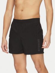 Calvin Klein Swimwear Szorty kąpielowe KM0KM01096 Czarny Regular Fit. Czarne kąpielówki męskie Calvin Klein Swimwear, m, bez wzorów, z syntetyku. Za 199.99 zł.