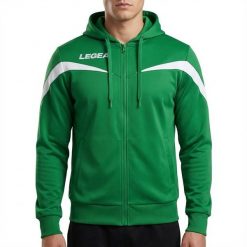 Kurtka rozgrzewkowa Turcja zielono-biała. Białe kurtki męskie Legea, m, bez wzorów, z poliesteru, bez ramiączek, bez kaptura. W wyprzedaży za 96.00 zł.