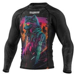 Koszulka sportowa męska Rashguard do MMA EXTREME HOBBY CYBER ANIMALS. Czarne bielizna termoaktywna męska EXTREME HOBBY, l, bez wzorów, z bawełny, bez ramiączek, do biegania. Za 209.00 zł.