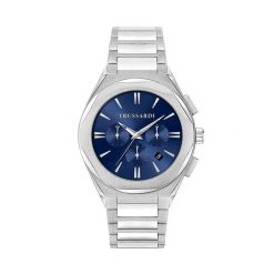 Zegarek Trussardi. Niebieskie zegarki męskie TRUSSARDI. Za 789.99 zł.
