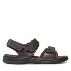 Sandały Josef Seibel. Brązowe sandały męskie Josef Seibel, bez zapięcia. Za 239.99 zł.