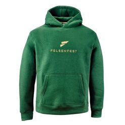 Bluza rozgrzewkowa Slopers. Zielone bluzy nierozpinane męskie FELSENFEST, bez wzorów, z bawełny, sportowe, bez ramiączek, bez kaptura. Za 289.99 zł.