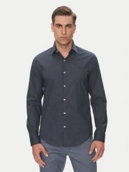Calvin Klein Koszula LV019EU005 Granatowy Slim Fit. Niebieskie koszule męskie Calvin Klein, m, bez wzorów, z bawełny, bez kołnierzyka, bez ramiączek. Za 309.99 zł.