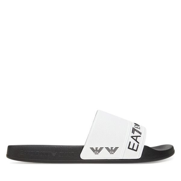 Klapki EA7 Emporio Armani. Białe klapki i japonki męskie EA7 Emporio Armani, bez wzorów. Za 179.99 zł.