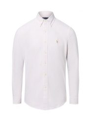 Polo Ralph Lauren Męska koszula casualowa - Custom Fit Mężczyźni Slim Fit Bawełna beżowy|biały w paski, XL. Białe koszule męskie Polo Ralph Lauren, m, bez wzorów, z bawełny, bez kołnierzyka, bez ramiączek. Za 659.95 zł.