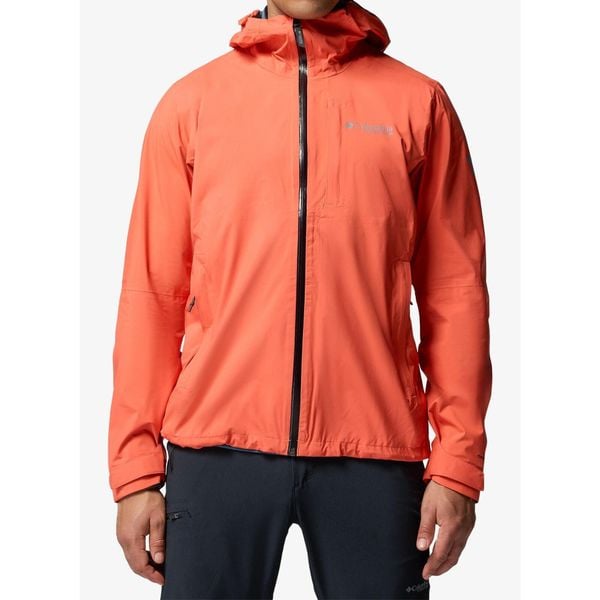 Kurtka przeciwdeszczowa męska Columbia Ampli-Dry II Shell. Czerwone kurtki męskie Columbia, m, bez wzorów, sportowe, bez ramiączek, bez kaptura. Za 566.99 zł.