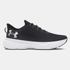 Buty do biegania męskie Under Armour Infinite. Czarne buty do biegania męskie Under Armour, bez wzorów, bez zapięcia, do biegania. Za 239.99 zł.