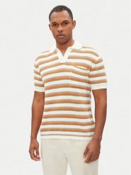Pepe Jeans Polo PM702510 Beżowy Regular Fit. Brązowe koszulki polo męskie Pepe Jeans, m, bez wzorów, z bawełny, bez kołnierzyka, bez ramiączek. Za 269.99 zł.
