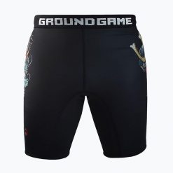 Spodenki treningowe męskie Ground Game Vale Tudo Bushido 3.0. Czarne szorty sportowe męskie GROUND GAME, bez wzorów, sportowe. Za 139.99 zł.