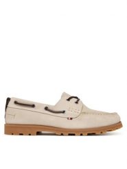 Tommy Hilfiger Mokasyny Light Sde FM0FM05747 Beżowy. Brązowe mokasyny męskie Tommy Hilfiger, ze skóry, bez zapięcia. Za 529.99 zł.