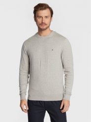 Tommy Hilfiger Sweter MW0MW28046 Szary Regular Fit. Szare kardigany męskie Tommy Hilfiger, m, bez wzorów, z bawełny, bez ramiączek. Za 479.99 zł.