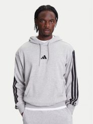 Adidas Bluza Essentials 3-Stripes JD1871 Szary Regular Fit. Szare bluzy nierozpinane męskie ADIDAS, l, bez wzorów, z bawełny, bez ramiączek, bez kaptura. Za 229.99 zł.