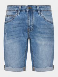 INDICODE Szorty jeansowe Kaden 70-100 Niebieski Regular Fit. Niebieskie szorty męskie INDICODE, bez wzorów, z bawełny. Za 119.99 zł.