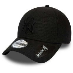 Czapka New Era Diamond Era 9Forty New York Yankees, Dla obu płci. Czarne czapki męskie New Era, bez wzorów, z poliesteru, sportowe. Za 173.50 zł.