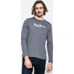 Pepe Jeans - Longsleeve Eggo. Niebieskie koszulki męskie z długim rękawem Pepe Jeans, l, bez wzorów, z bawełny, bez kołnierzyka, bez ramiączek. W wyprzedaży za 99.90 zł.