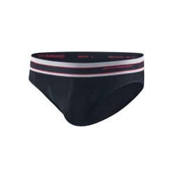 Slipy z wełną merino męskie Brubeck ACTIVE WOOL. Czarne bielizna termoaktywna męska Brubeck, m, bez wzorów, z elastanu, bez ramiączek. Za 84.99 zł.